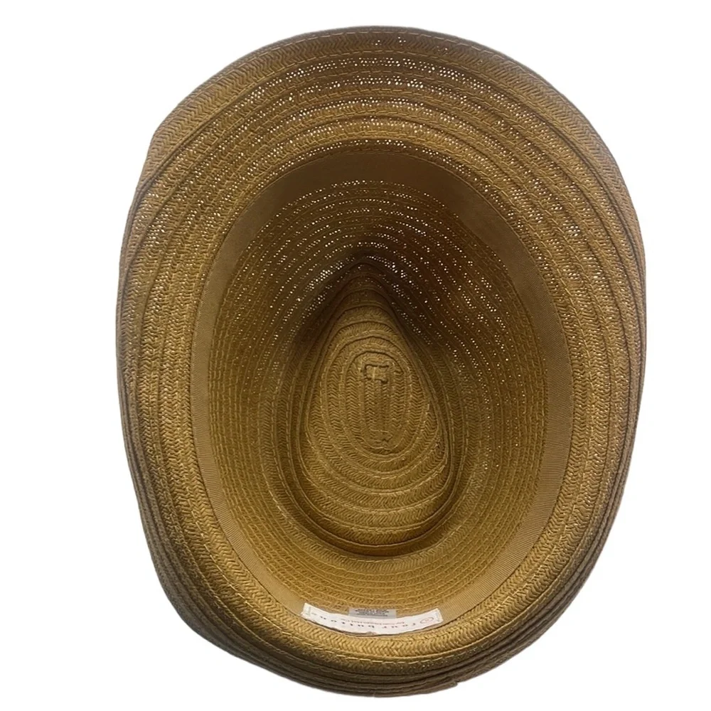 Four Buttons tan fedora hat, NWT - Picture 4 of 6
